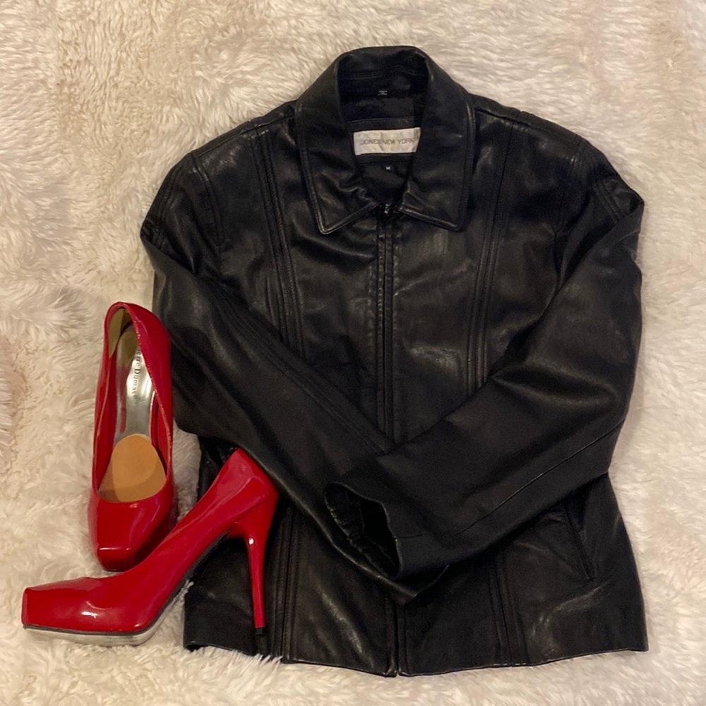 Flau Black leather jacket